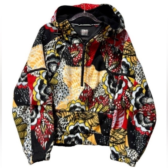 Free People Movement Wild and Free Printed Fleece Pullover Wildflower Retro Sz L - Picture 2 of 7